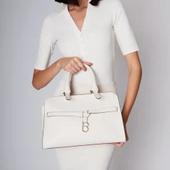 Borsa a mano Amelia colore avorio