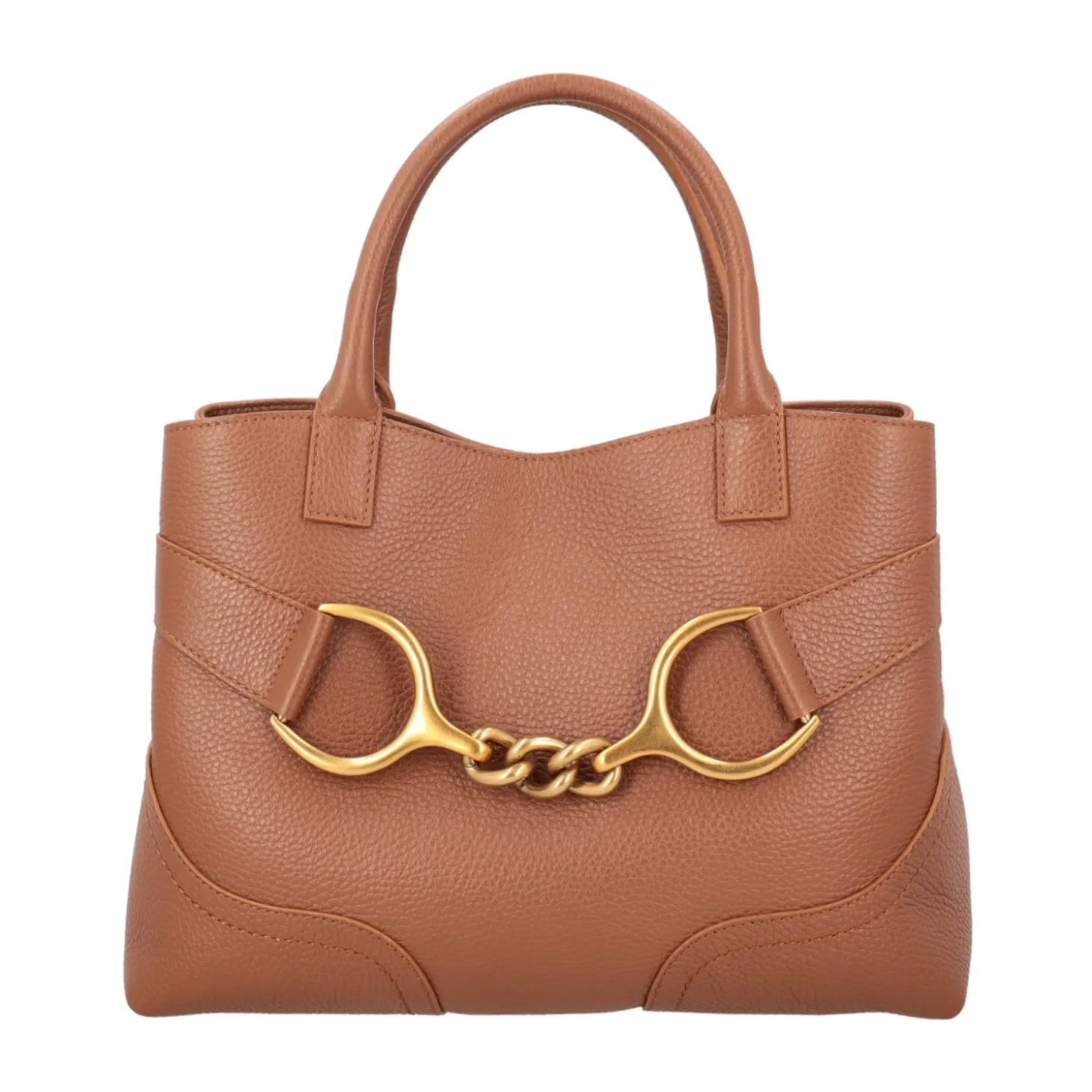 Borsa a mano grande Cecilia colore cuoio