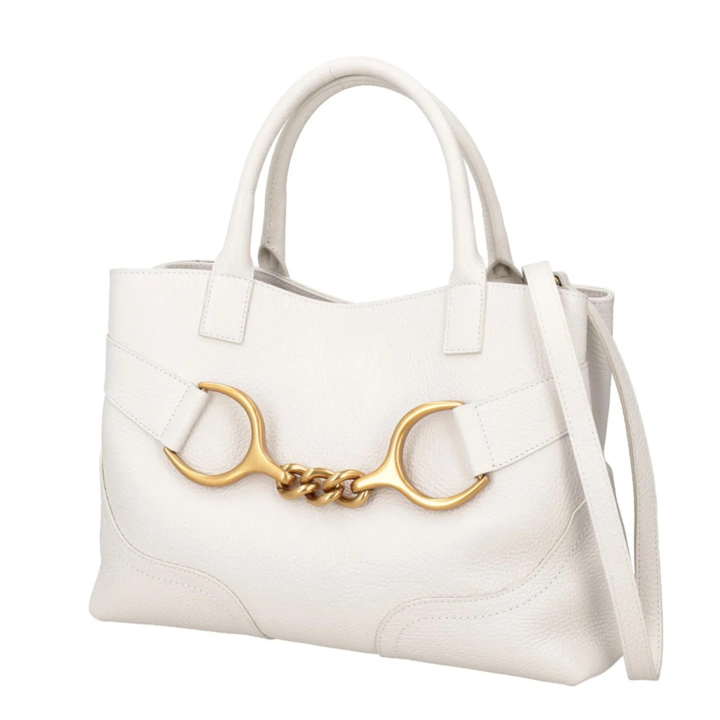 Borsa a mano grande Cecilia colore bianco
