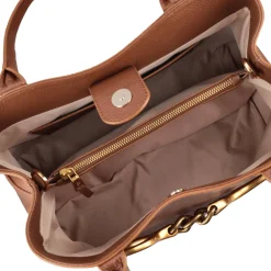 Borsa a mano grande Cecilia colore cuoio