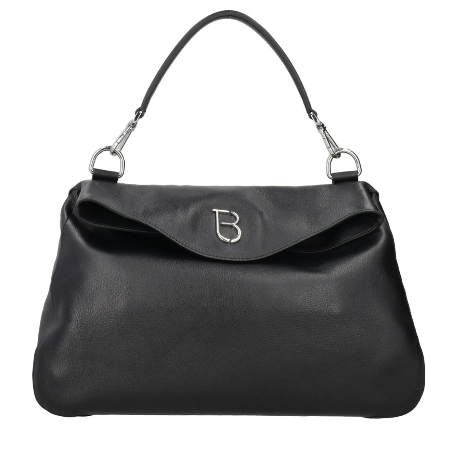 Borsa a mano grande Rebecca in pelle colore nero