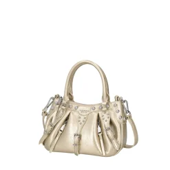 Borsa a mano Lea in pelle colore oro