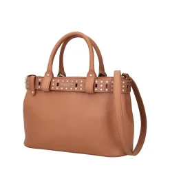Borsa media Penelope con tracolla colore cuoio