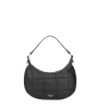 BORSA MEZZALUNA CAORLE CON TRACOLLA COLORE NERO