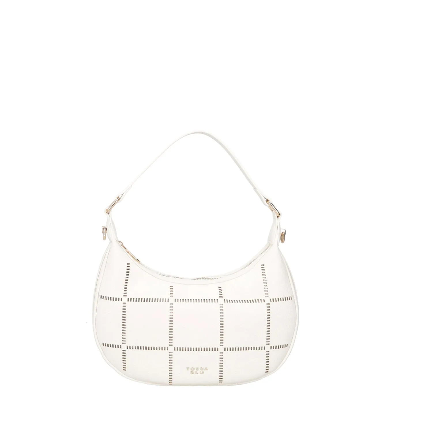 BORSA MEZZALUNA CAORLE CON TRACOLLA COLORE BIANCO