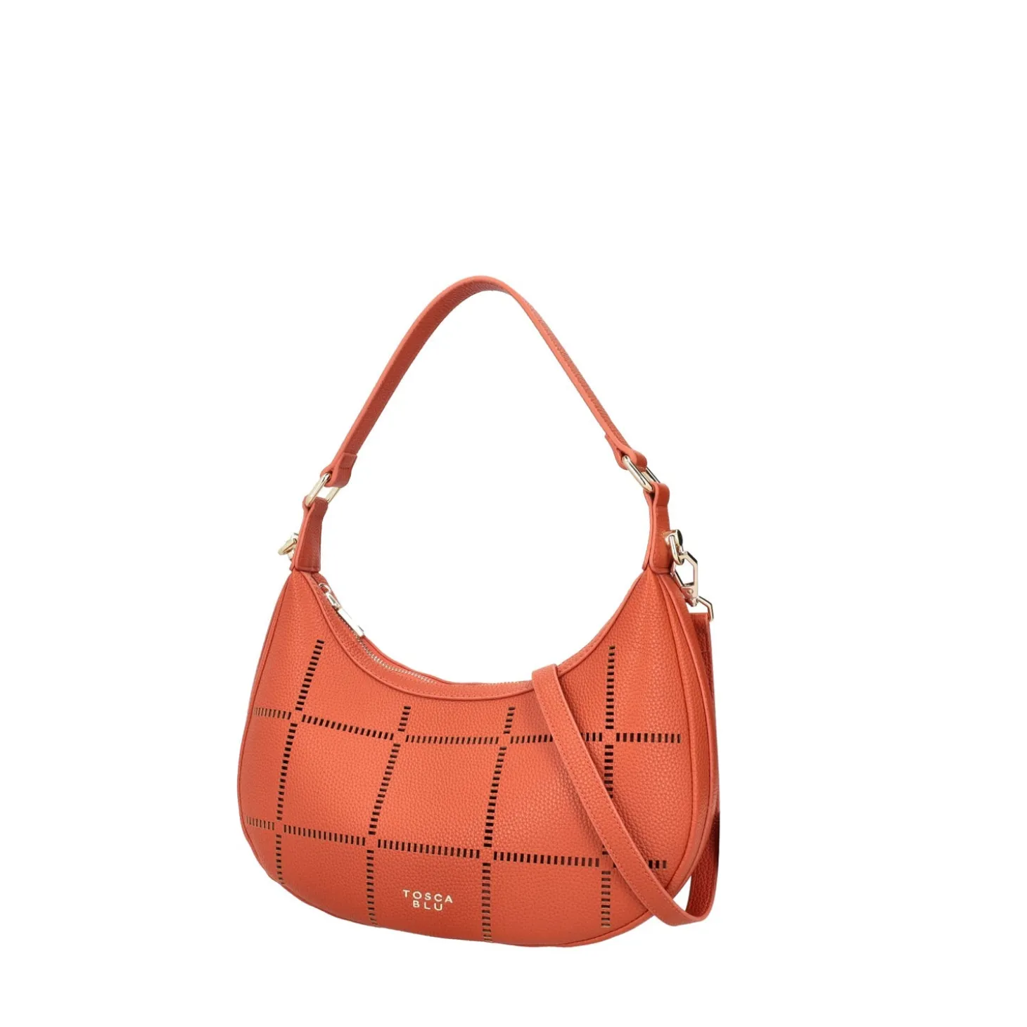 BORSA MEZZALUNA CAORLE CON TRACOLLA COLORE CUOIO