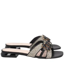 Ciabatta Nancy con accessorio colore nero