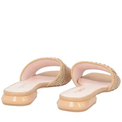 Ciabatta Nancy in raffia colore beige