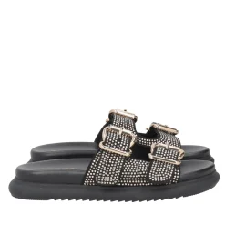 Ciabatta Skyler con microstrass colore nero