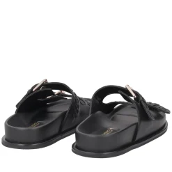 Ciabatta Tansy con intreccio colore nero