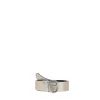 Cintura in pelle con logo tb colore oro/nero