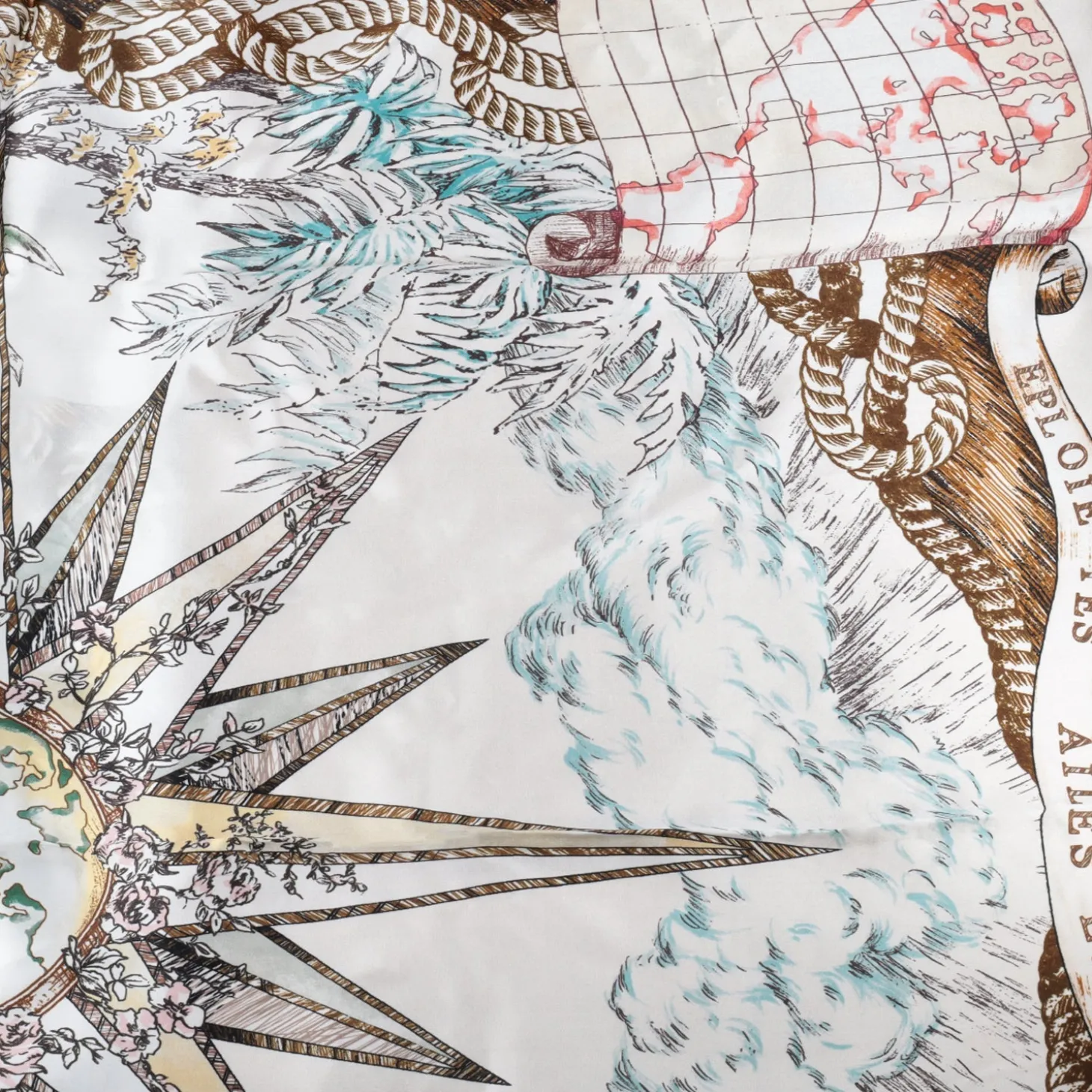 Foulard Alice in seta colore bianco
