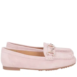 Mocassino Coco in pelle scamosciata colore cipria