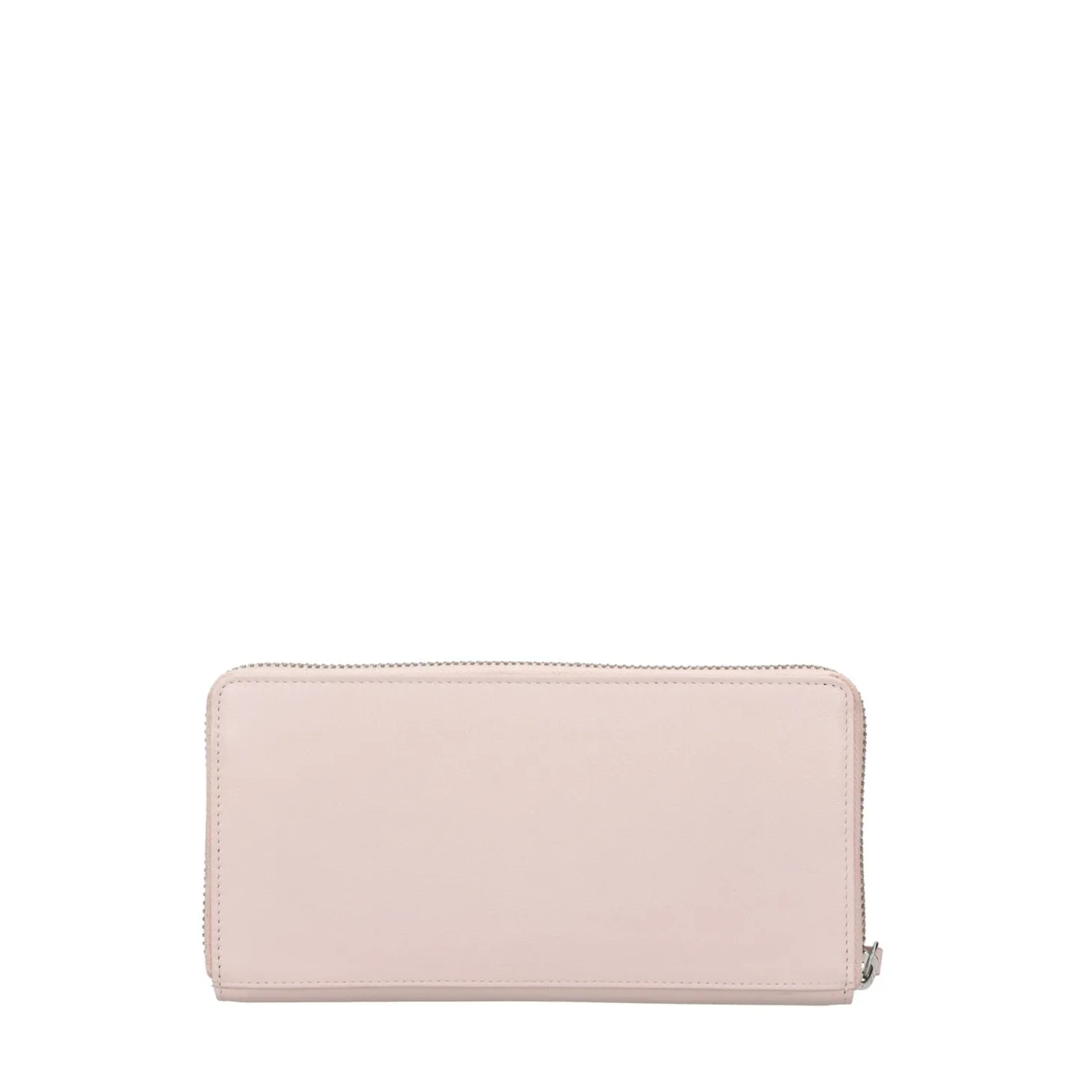 Portafoglio grande con zip tiny bags colore cipria