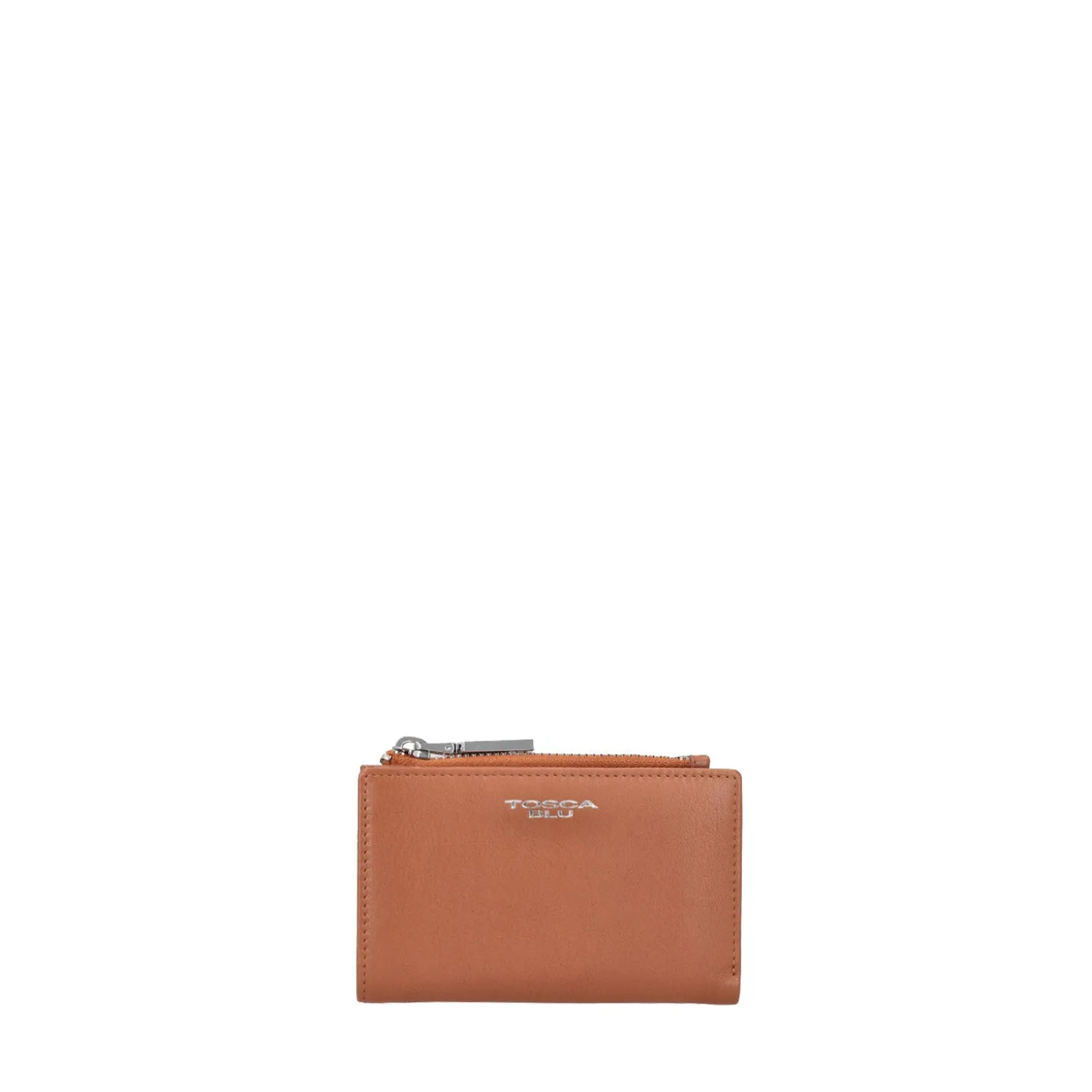 Portafoglio piccolo con zip tiny bags colore cuoio