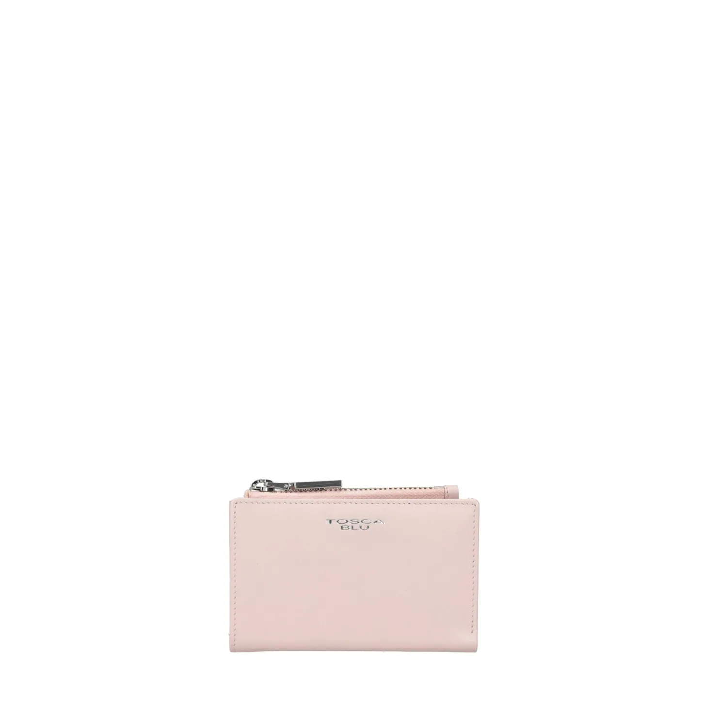 Portafoglio piccolo con zip tiny bags colore cipria