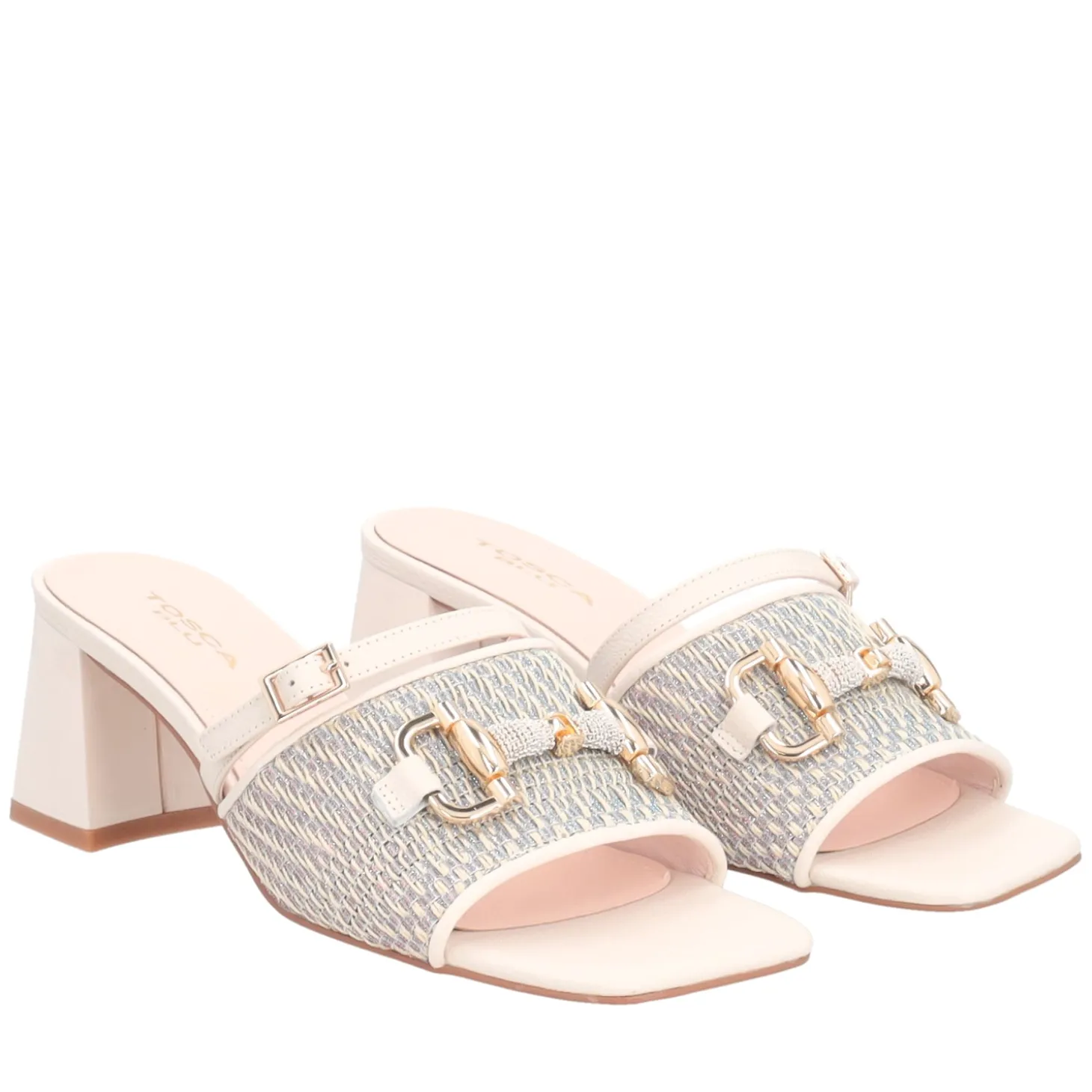 Sandalo Ocean con accessorio colore avorio