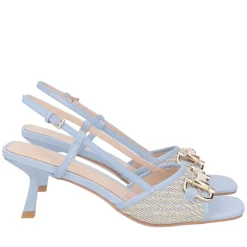 Sandalo Sandy con accessorio colore celeste