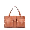 Shopping bag con tasche Elodie colore cuoio