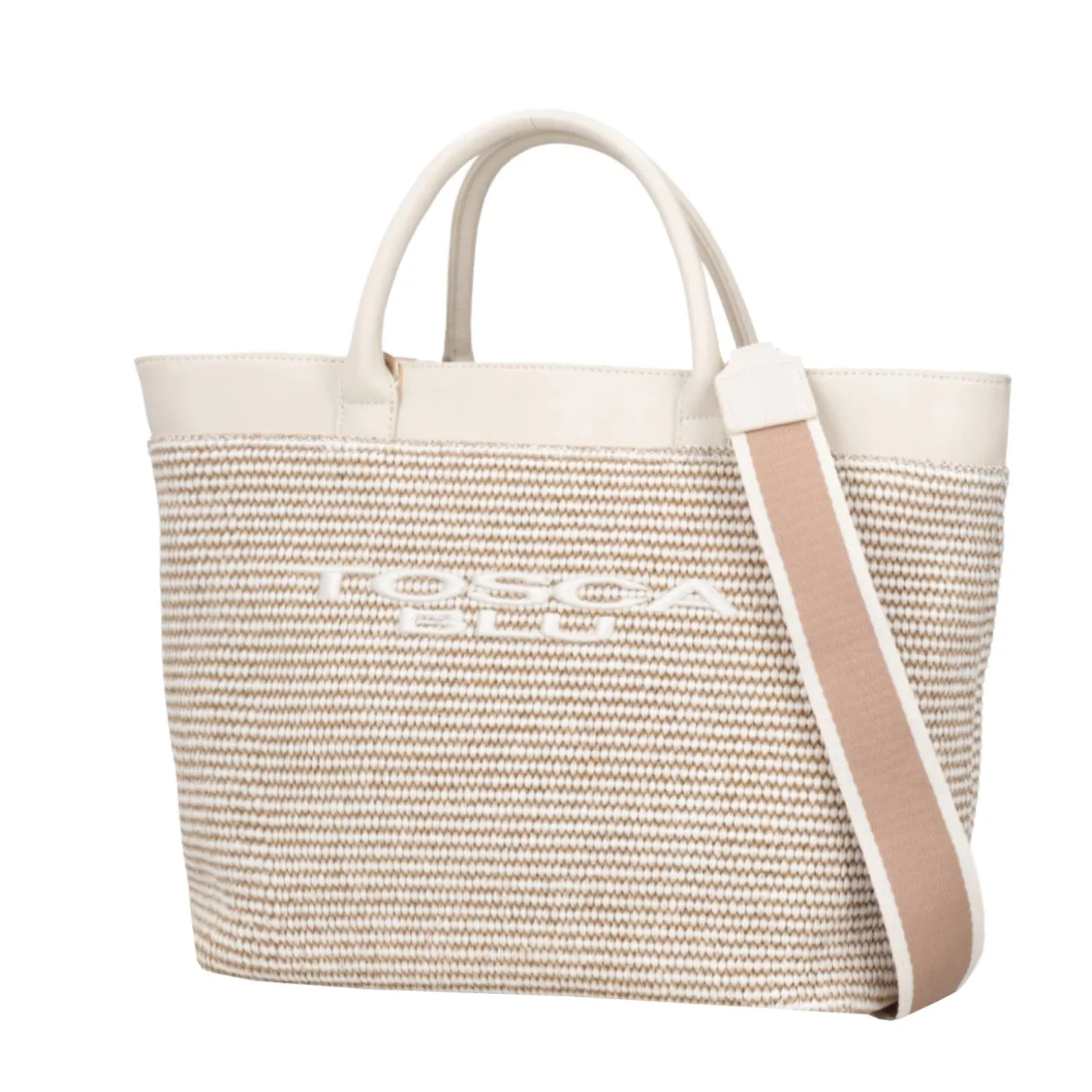 Shopping bag grande Milano colore avorio