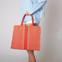 SHOPPING GRANDE LOGATA SAINT TROPEZ COLORE CORALLO