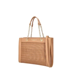 SHOPPING MEDIA FAVIGNANA INTRECCIATA COLORE CUOIO