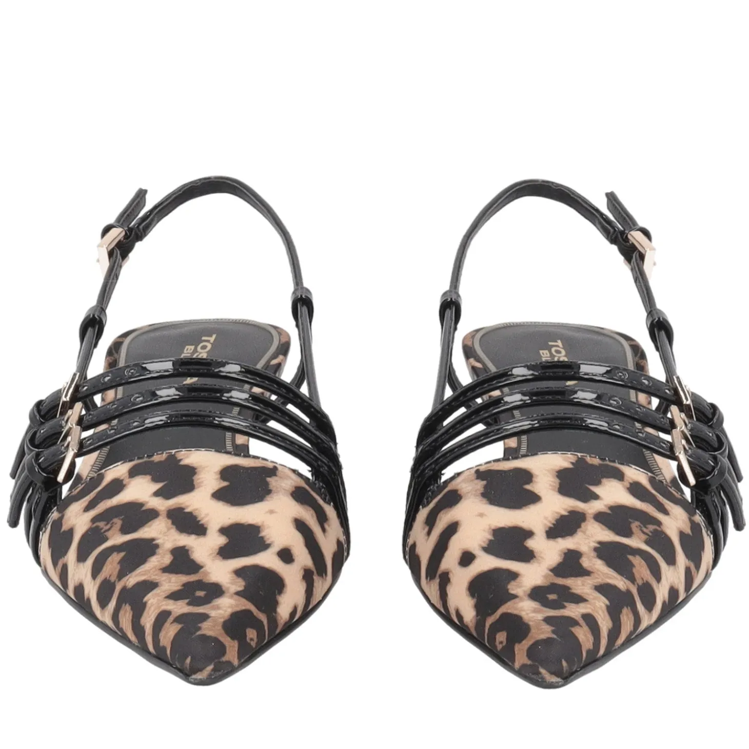 Slingback Kelly con cinturini colore maculato