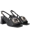 Slingback Ocean in pelle colore nero