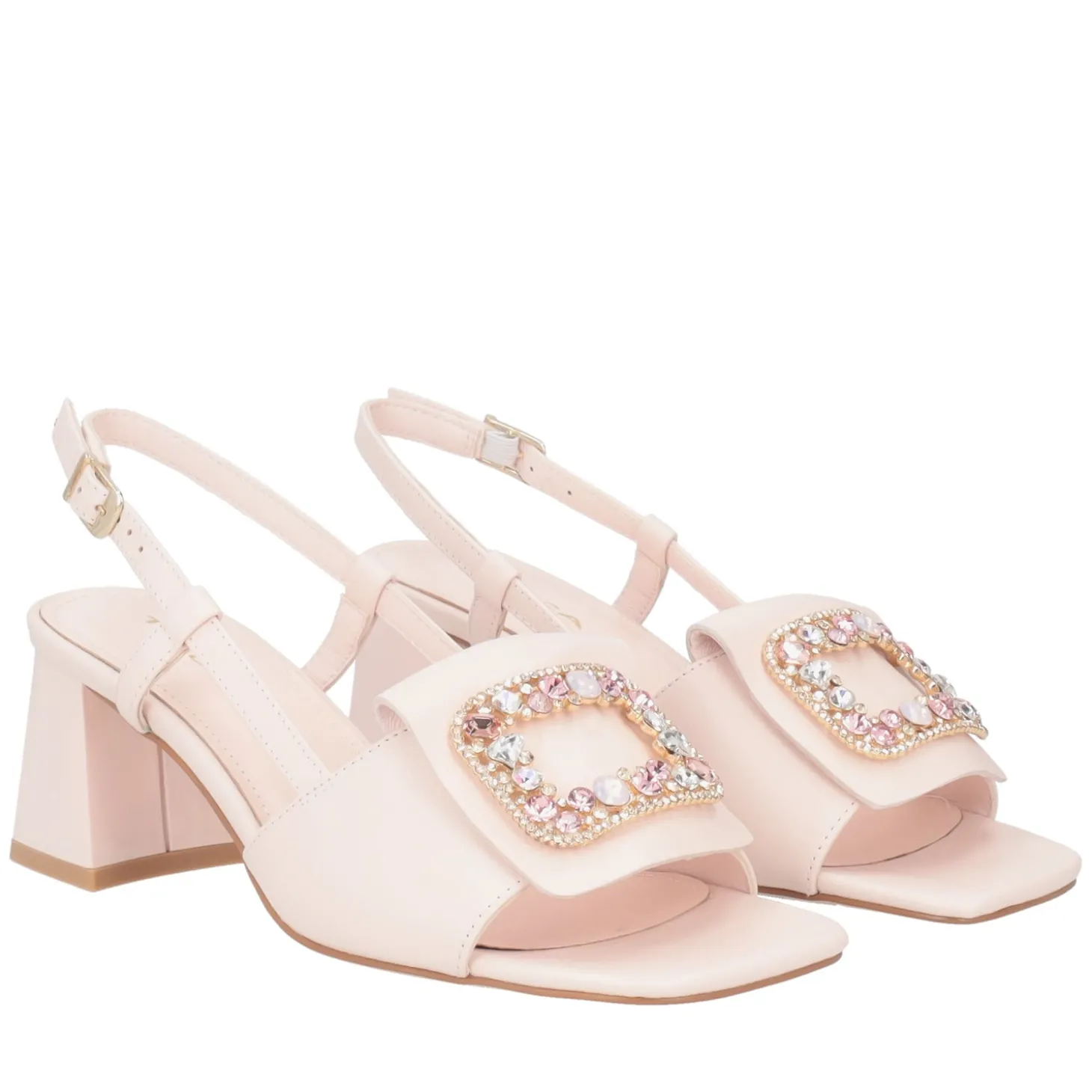 Slingback Ocean in pelle colore rosa