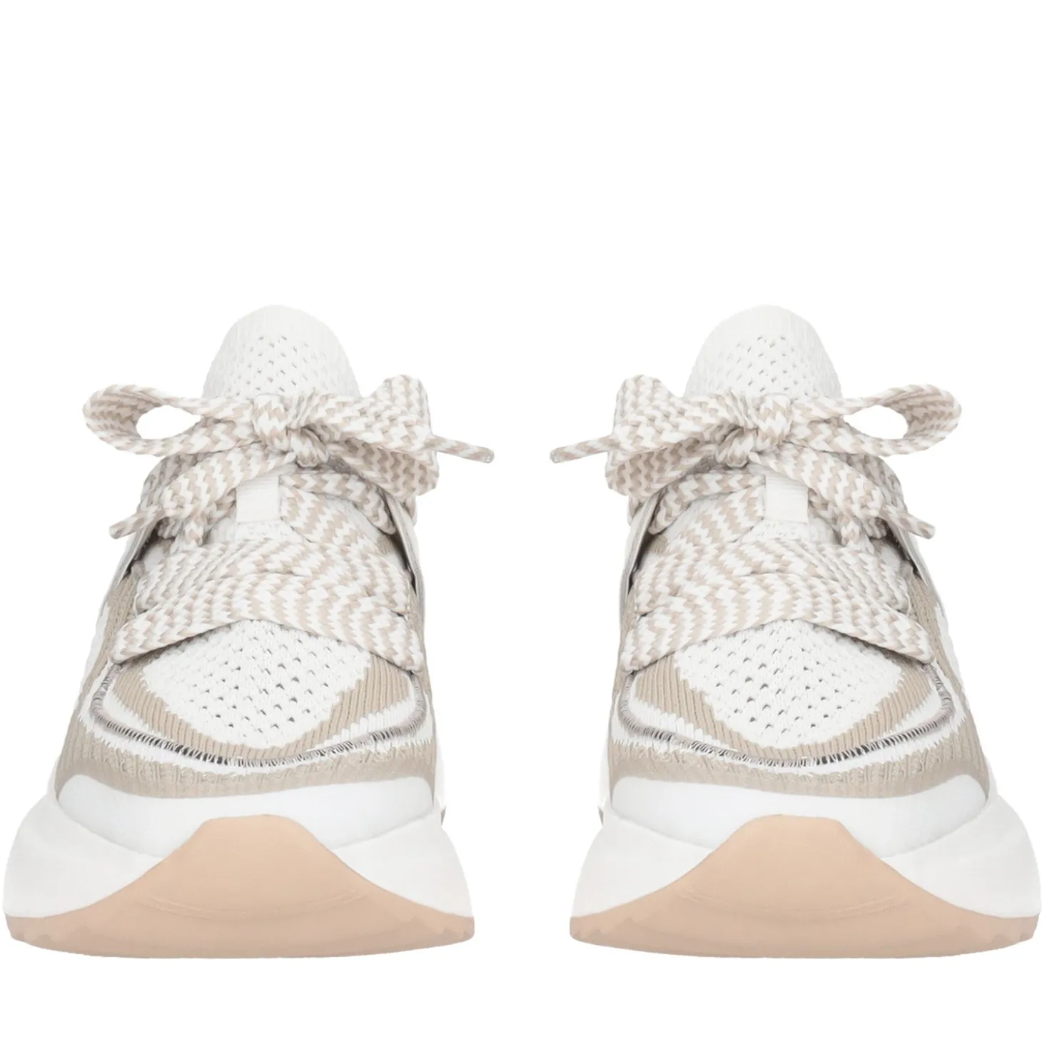 Sneaker Bay in tessuto colore bianco/beige