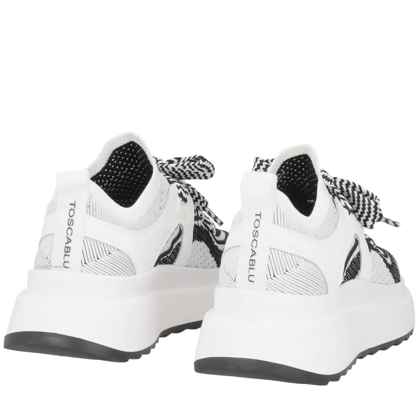 Sneaker Bay in tessuto colore bianco/nero