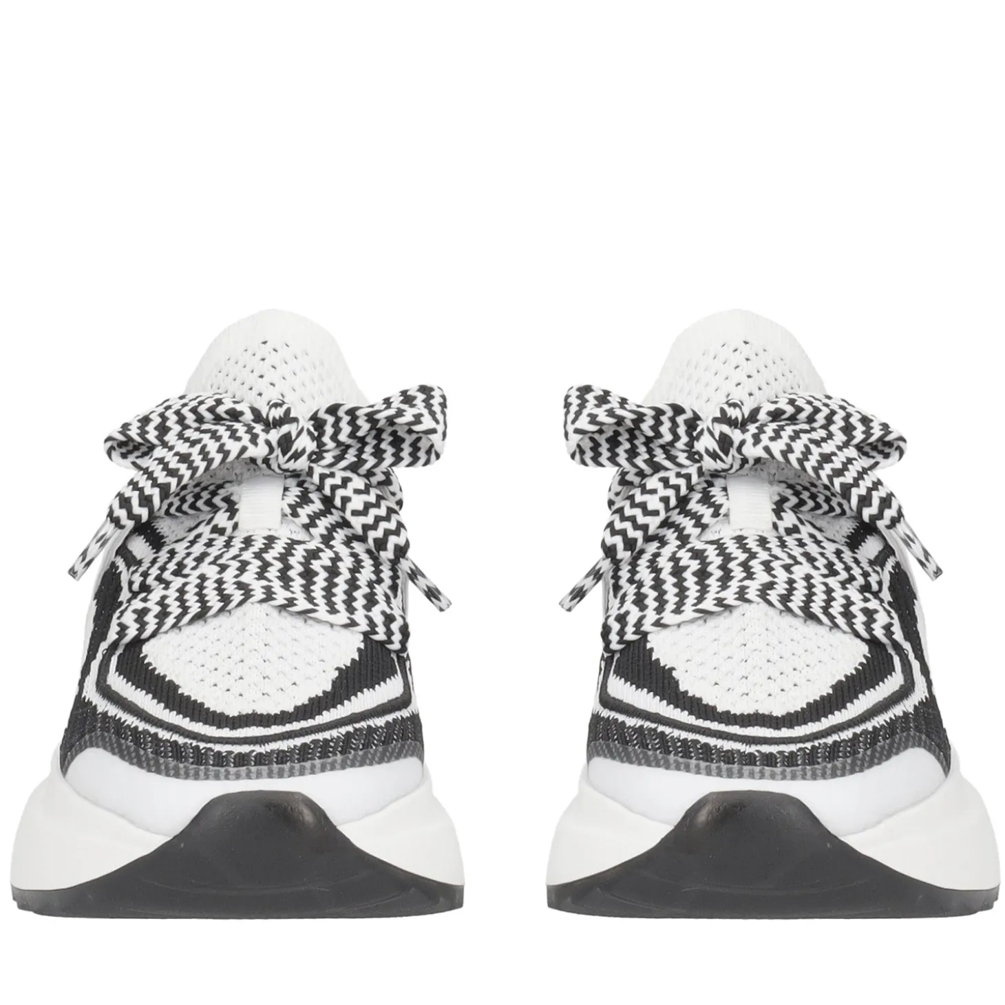 Sneaker Bay in tessuto colore bianco/nero