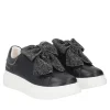 SNEAKER BELLATRIX CON MAXI FIOCCO IN STRASS COLORE NERO