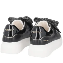 SNEAKER BELLATRIX CON MAXI FIOCCO IN STRASS COLORE NERO