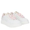 SNEAKER BELLATRIX CON PERLE EFEFTTO BOREALE COLORE BIANCO/ROSA