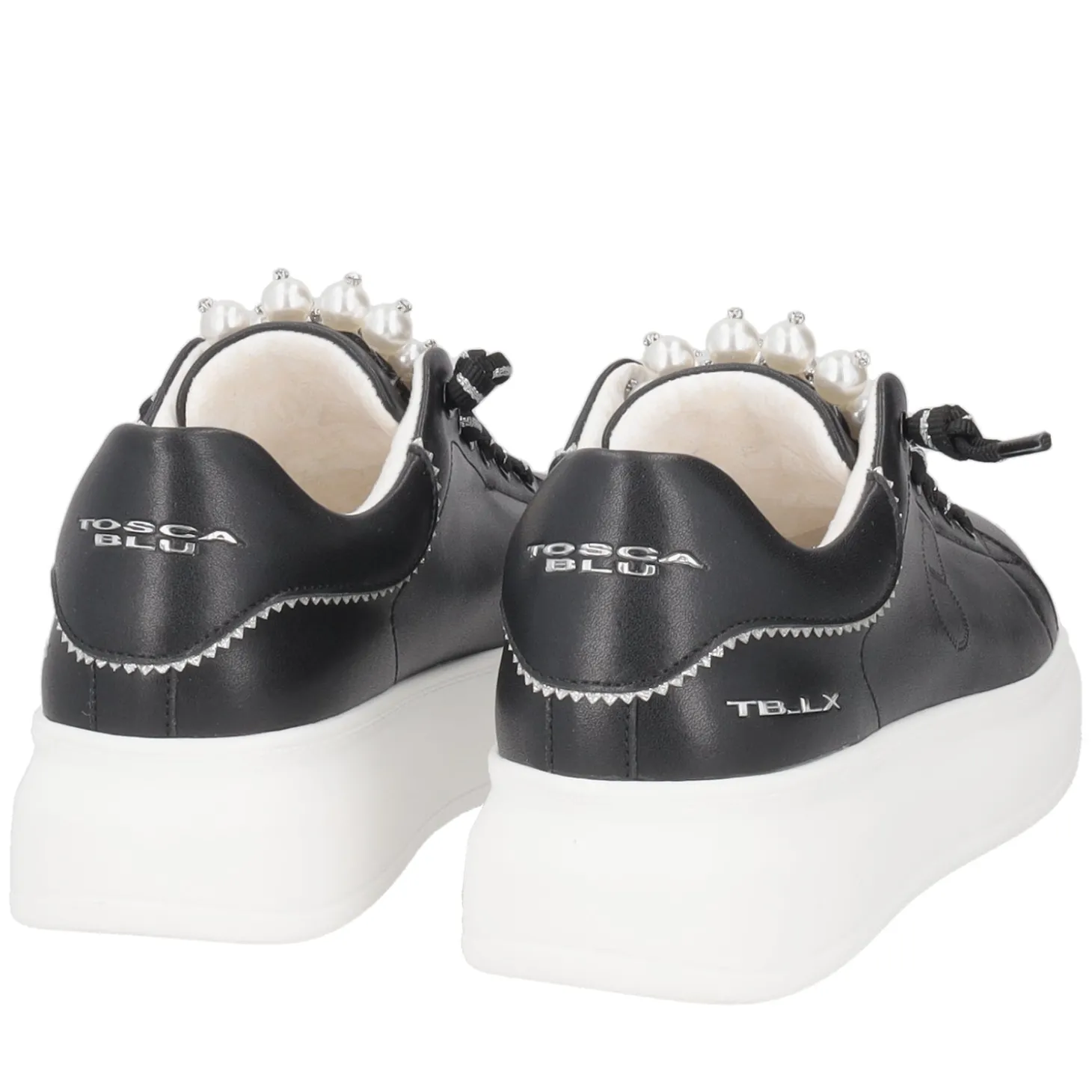 SNEAKER BELLATRIX CON PERLE COLORE NERO