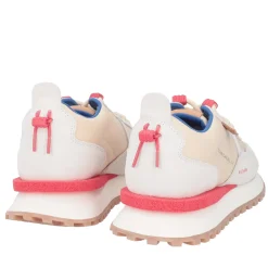 Sneaker Blossom in camoscio e microfibra colore beige