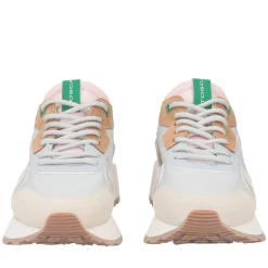 Sneaker Cindy in nylon e pelle scamosciata colore azzurro