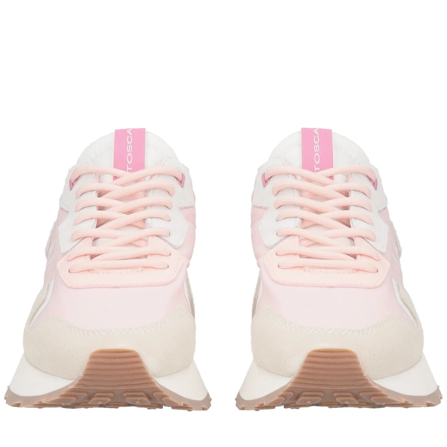 Sneaker Cindy in nylon e pelle scamosciata colore rosa
