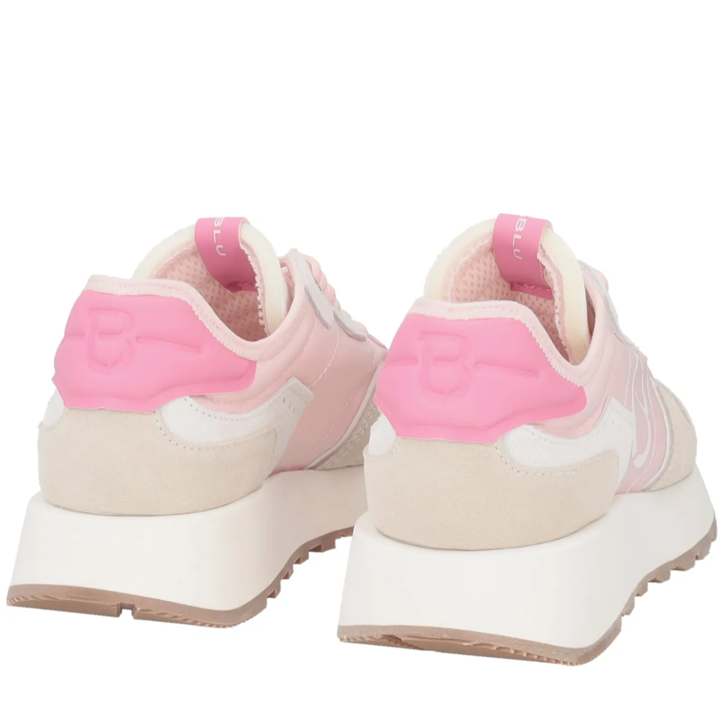 Sneaker Cindy in nylon e pelle scamosciata colore rosa