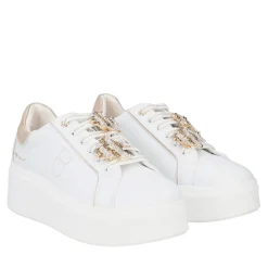 SNEAKER ELETTRA CON ACCESSORIO GIOIELLO COLORE BIANCO/ORO