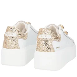 SNEAKER ELETTRA CON ACCESSORI GIOIELLO COLORE BIANCO/ORO
