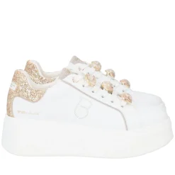 SNEAKER ELETTRA CON ACCESSORI GIOIELLO COLORE BIANCO/ORO