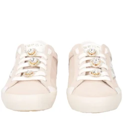 SNEAKER SIRIUS IN PELLE CON ACCESSORIO COLORE BEIGE
