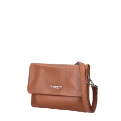 Tracolla con pattina tiny bags colore cuoio