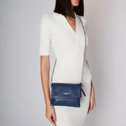 Tracolla con pattina tiny bags colore blu