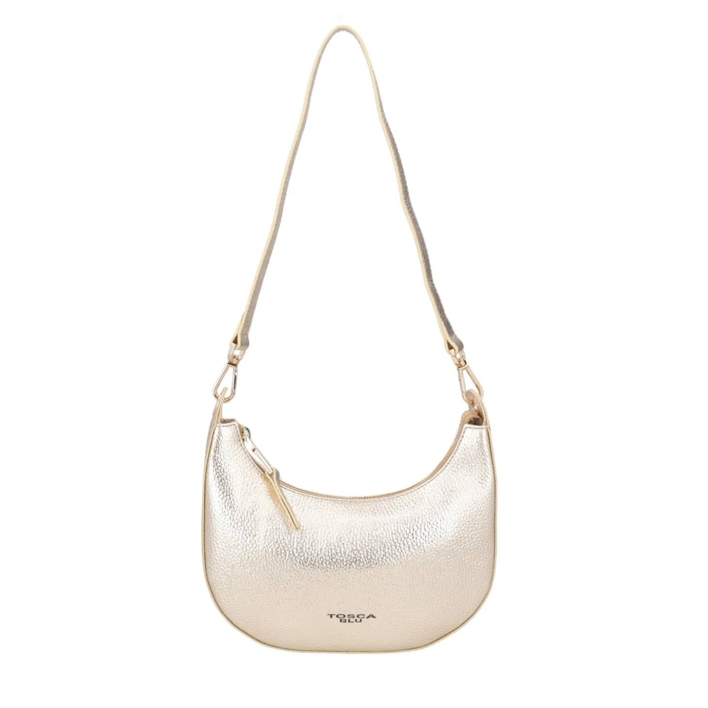 Tracolla moony bags in pelle colore oro