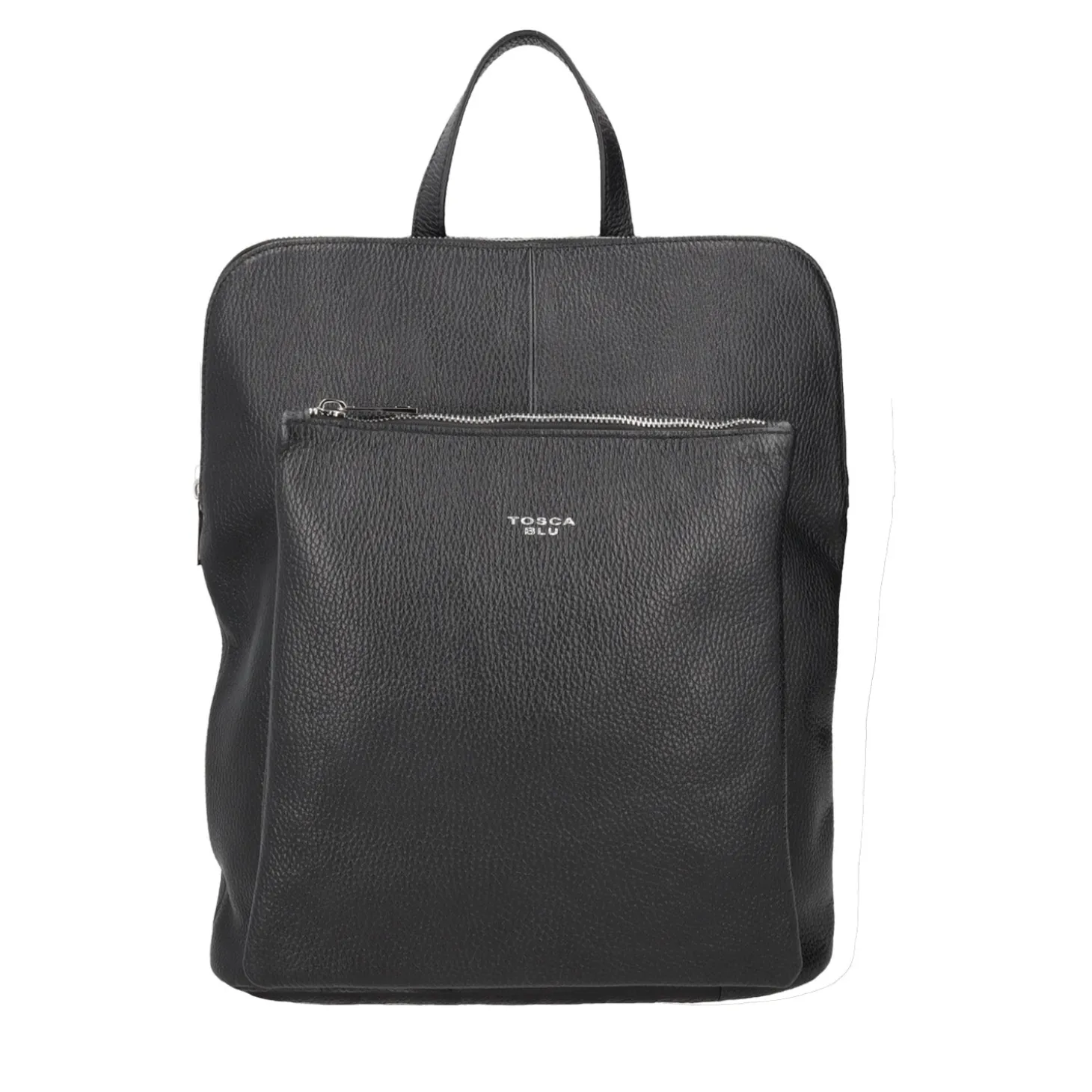 ZAINO IN PELLE CON CHIUSURA A ZIP COLORE NERO