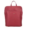 ZAINO IN PELLE CON CHIUSURA A ZIP COLORE ROSSO SCURO