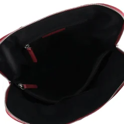 ZAINO IN PELLE CON CHIUSURA A ZIP COLORE ROSSO SCURO